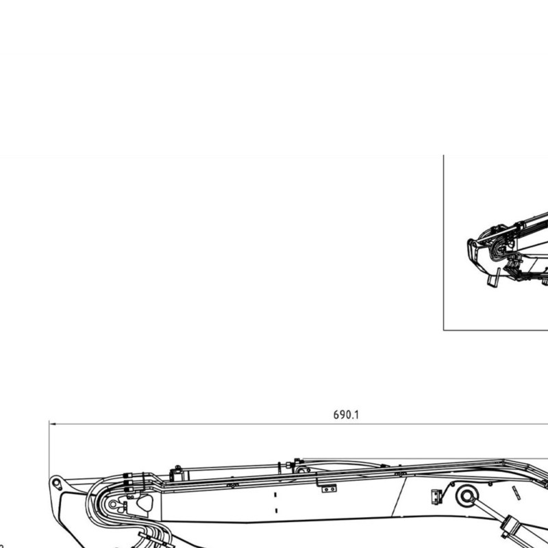 Rc Hobby Excavator - 1/14 LESU Metal Long Arm for