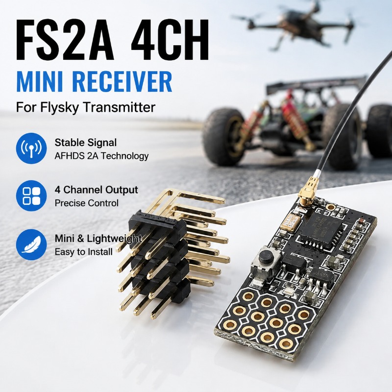Rc Hobby Models - FS FS2A-4CH 4 Channel PWM Receiver
