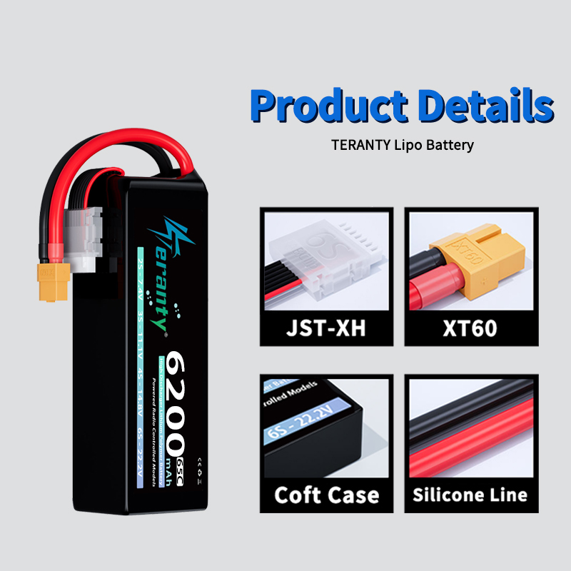 TERANTY 6S 6200mAh Lipo Batter - Rc Hobby Drone recension och pris