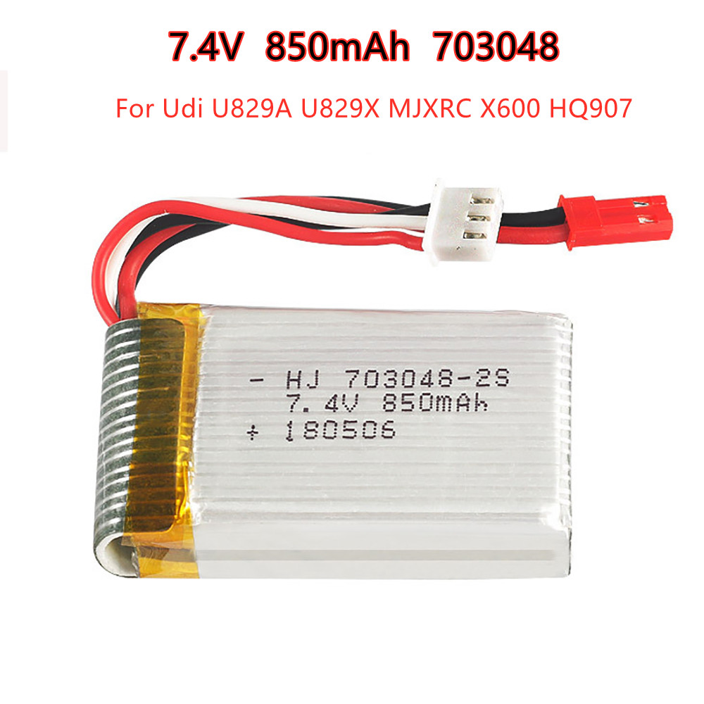 1-5pcs  2s 7.4V 850mAh 703048  - Rc Hobby Hub recension och pris
