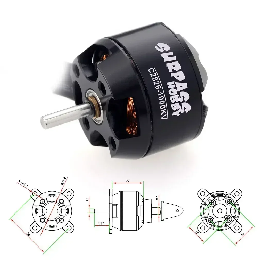 Surpass Hobby 2826 1000KV 1350 - Rc Hobby Drone recension och pris