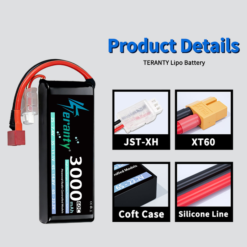 TERANTY 2S 3000mAh Lipo Batter - Rc Hobby Models recension och pris