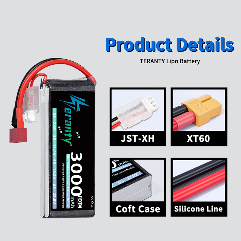 TERANTY 2S 3000mAh Lipo Batter - Rc Hobby Models recension och pris