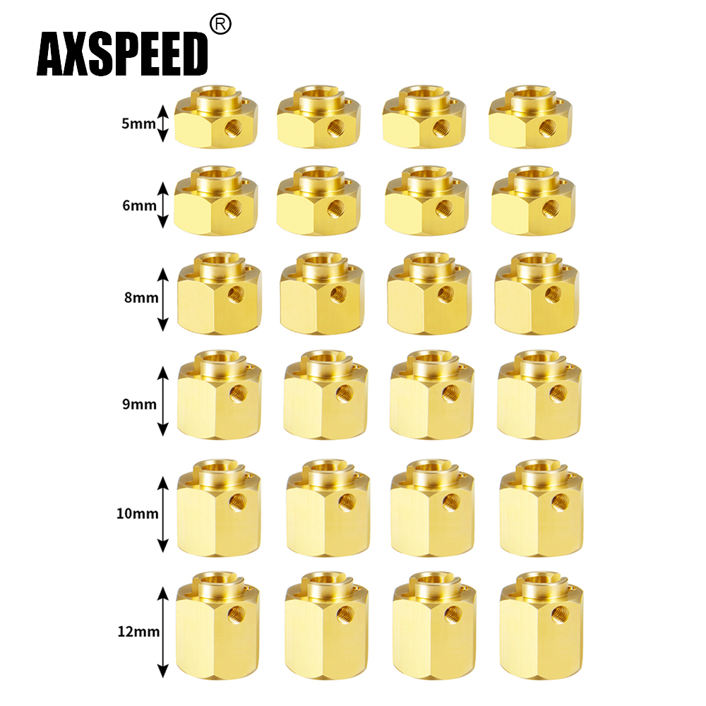 AXSPEED 4Pcs 5/6/8/9/10/12mm W - Wheel Hex Adapter recension och pris