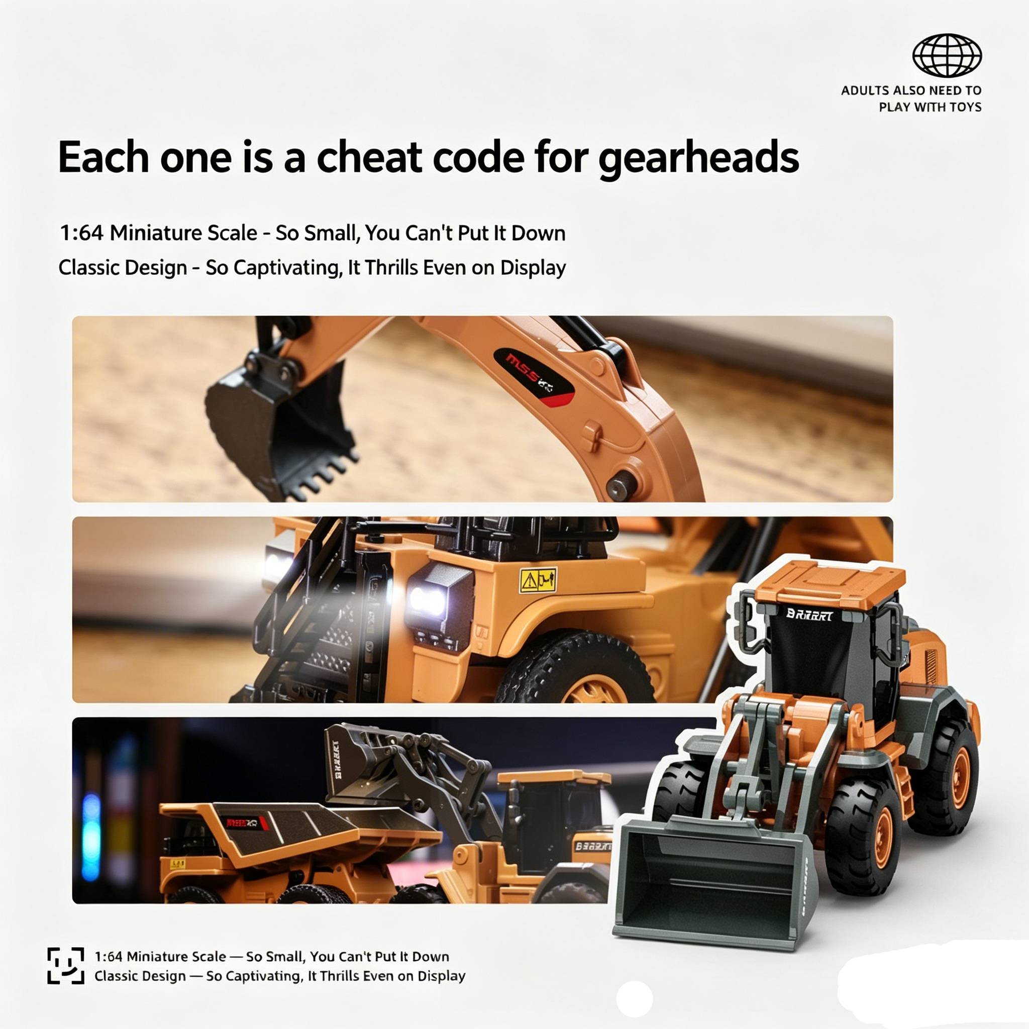 1/64 Mini Remote Controlled Bu - Rc Hobby Excavator recension och pris