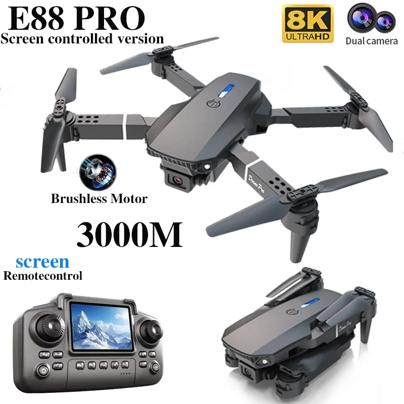 Professional E88 PRO Drone wit - Hobby Rc Quadcopters recension och pris