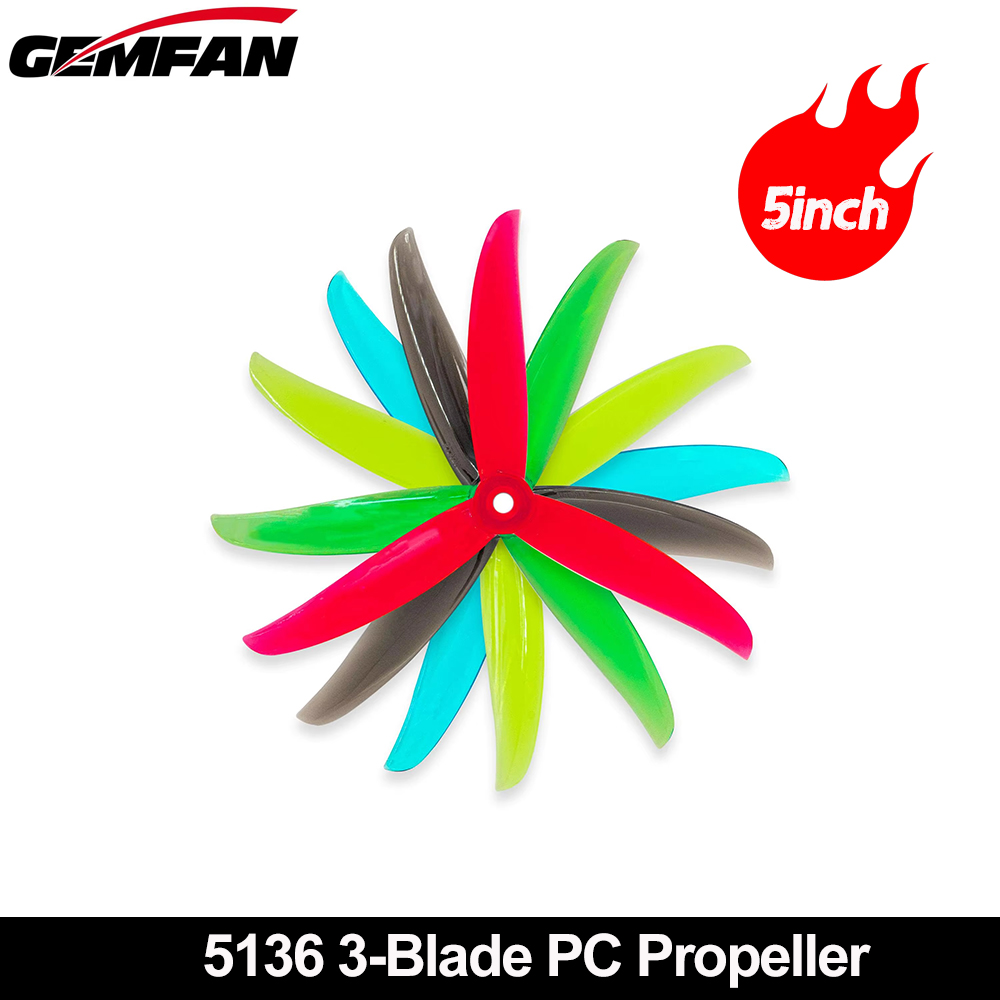 Gemfan VANOVER 5136 3 Blade PC - Fpv Racing Quadcopter recension och pris
