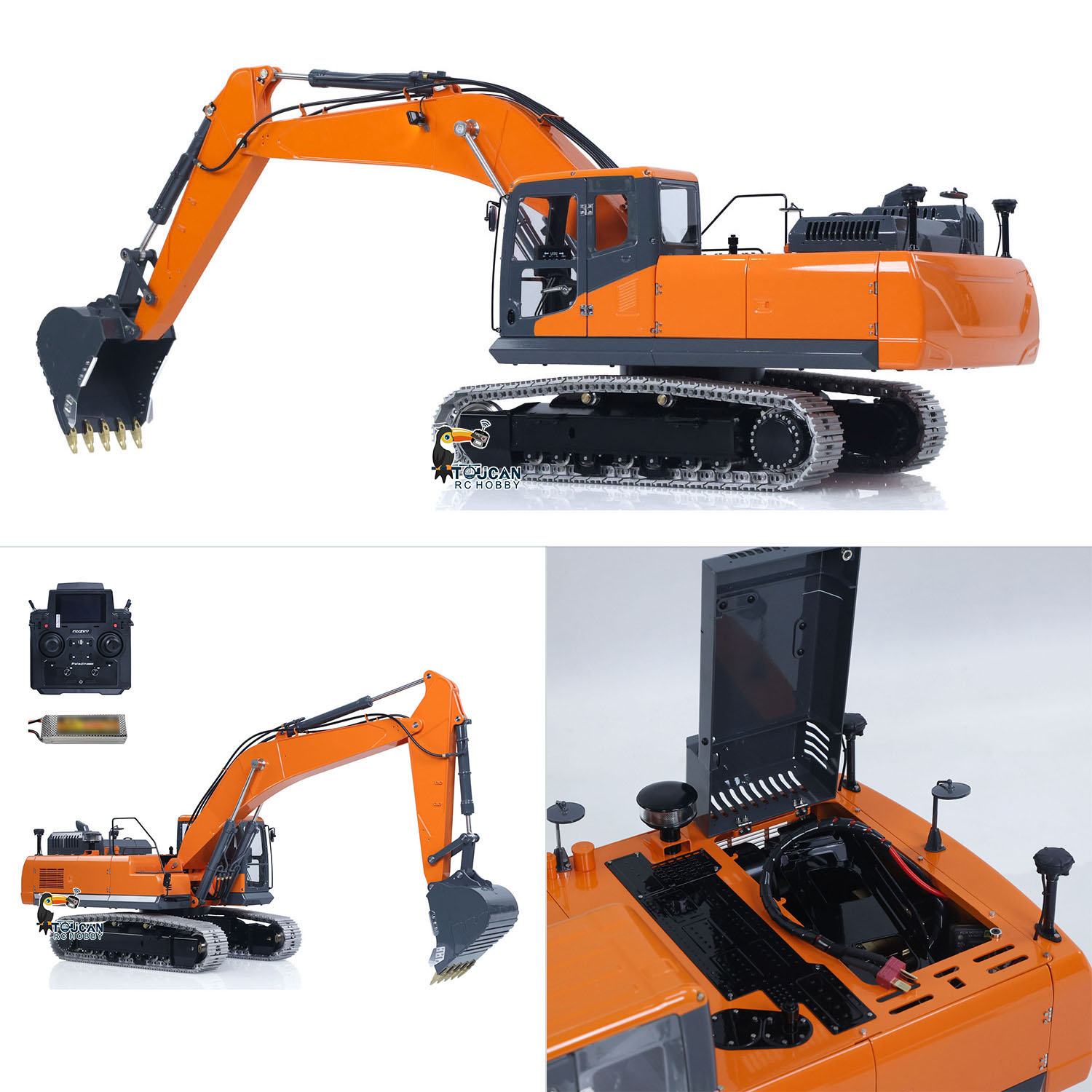 DX350LC LESU 1/14 RC Hydraulic - Rc Hobby Excavator recension och pris