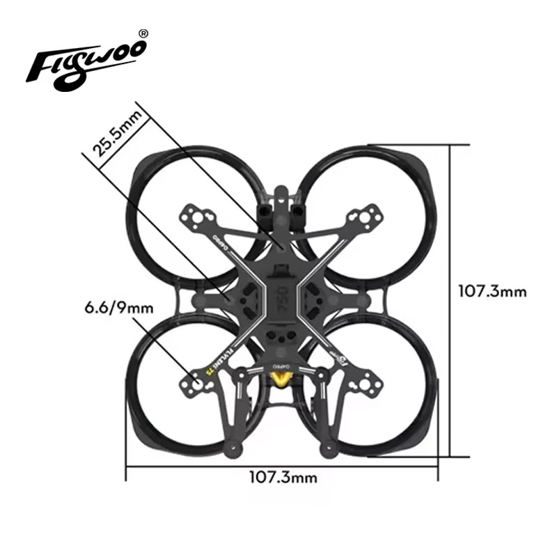 Flywoo Flylens 75 Frame Kit 1. - Fpv Racing Quadcopter recension och pris