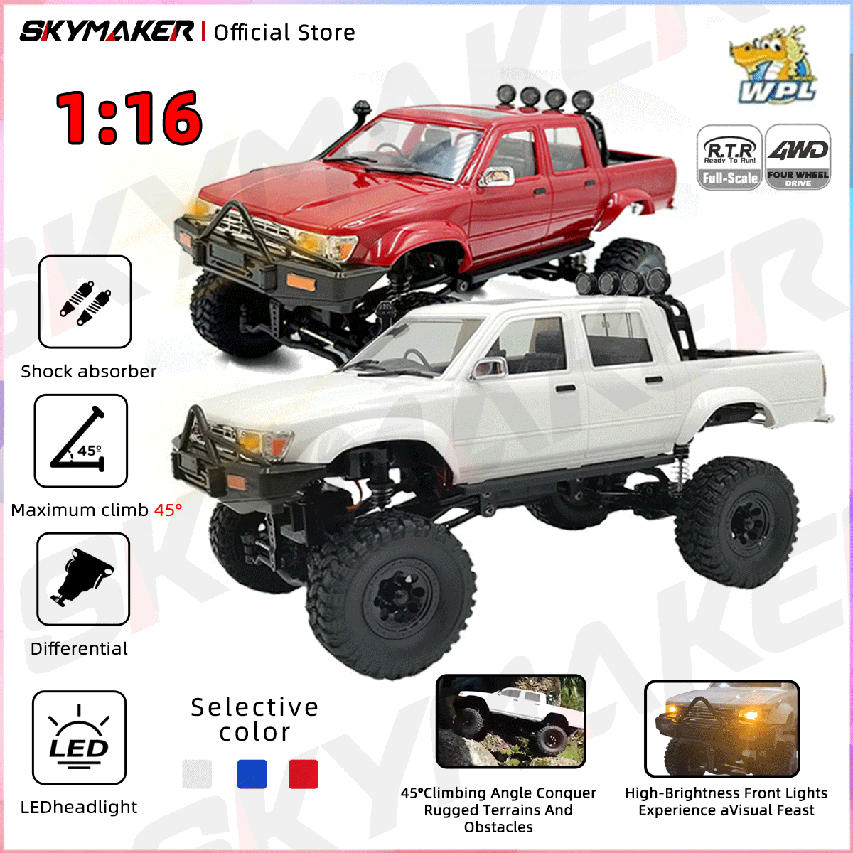 WPL C64-1 RC Car 1:16 Hailax 2 - Rc Hobby Tech Bali recension och pris