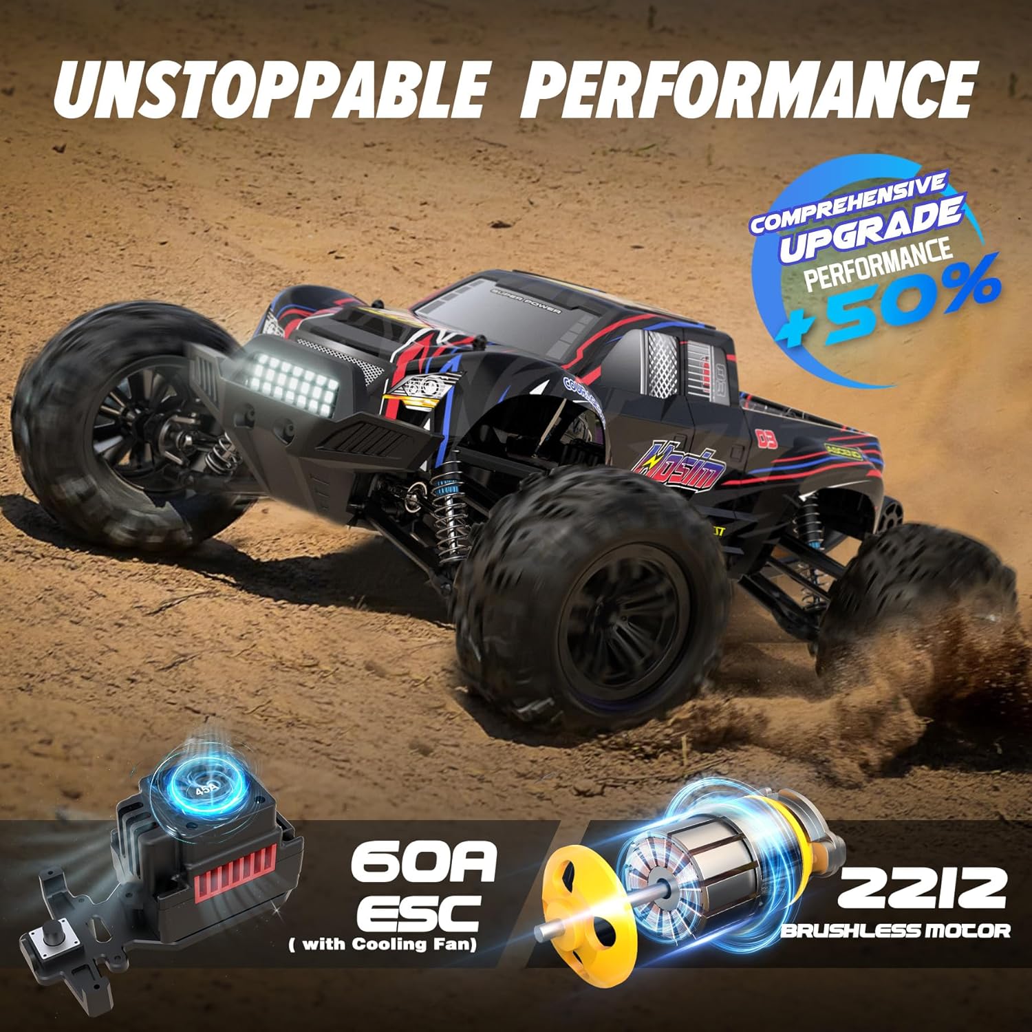 Brushless 1:10 RC Monster Truc - Rc Hobby Grade Monster Truck recension och pris