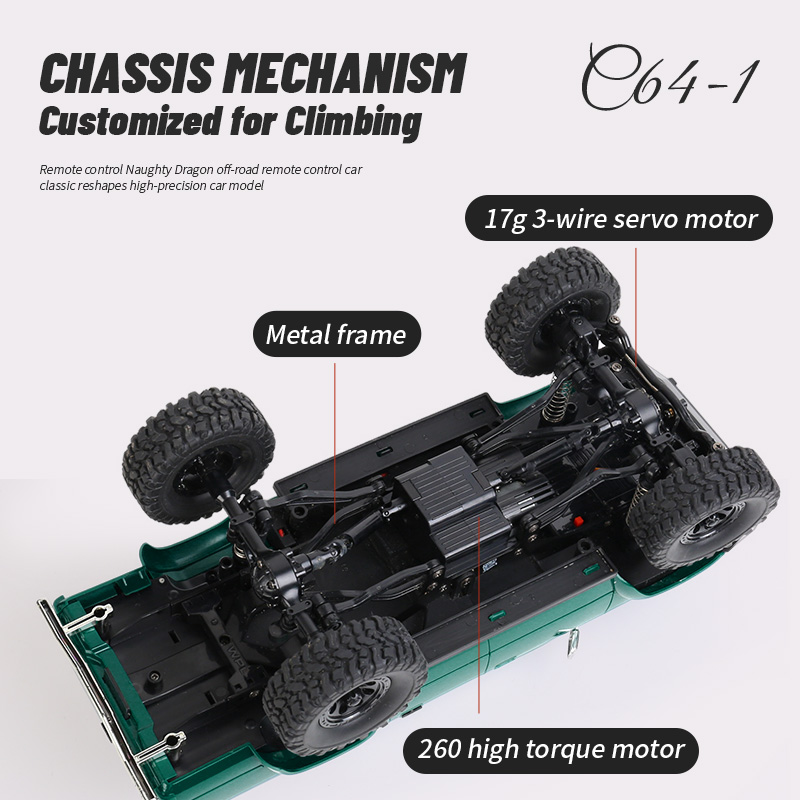 Full Scale WPL C64 4WD Climbin - Rc Hobby Grade Truck recension och pris