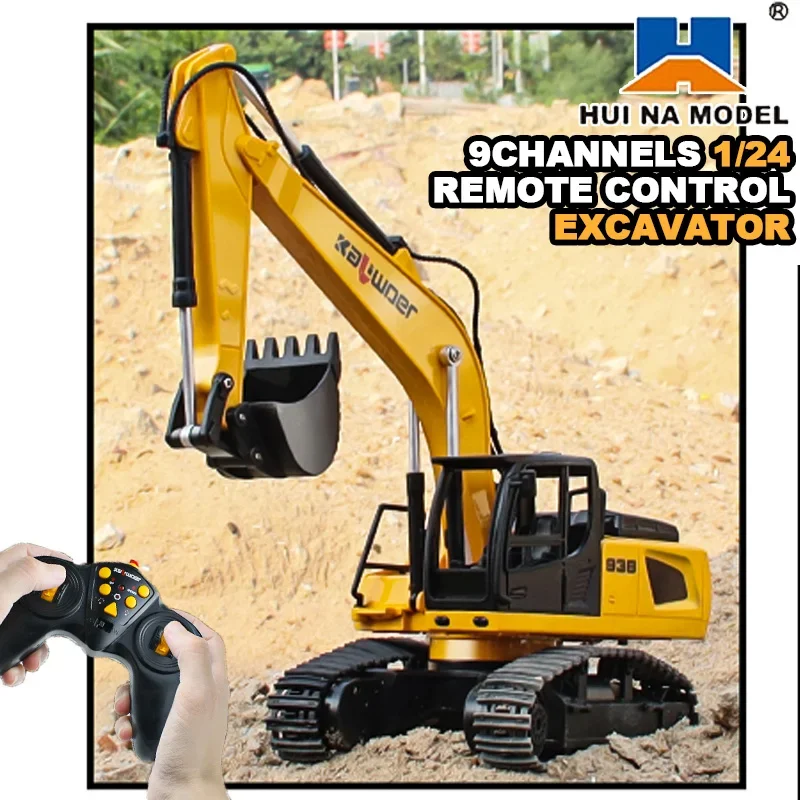 Huina Rc Excavator 1/24 9Ch Re - Rc Hobby Excavator recension och pris