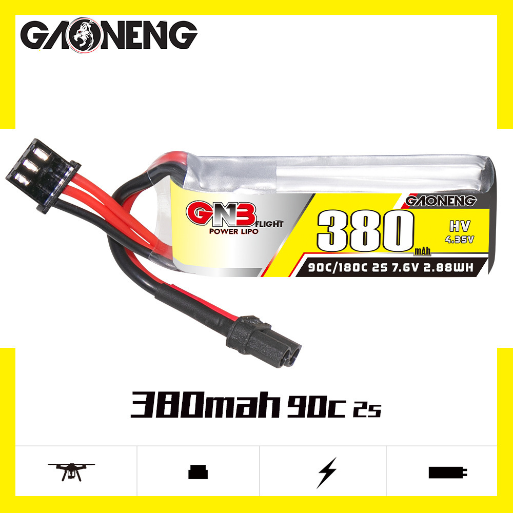GNB 2S 7.6V 380mAh 90C/180C Li - Hobby Rc Quadcopters recension och pris