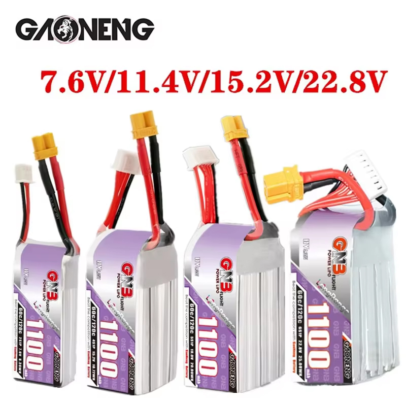GNB 1100mAh 2S 3S 4S 6S 60C/12 - Fpv Racing Quadcopter recension och pris