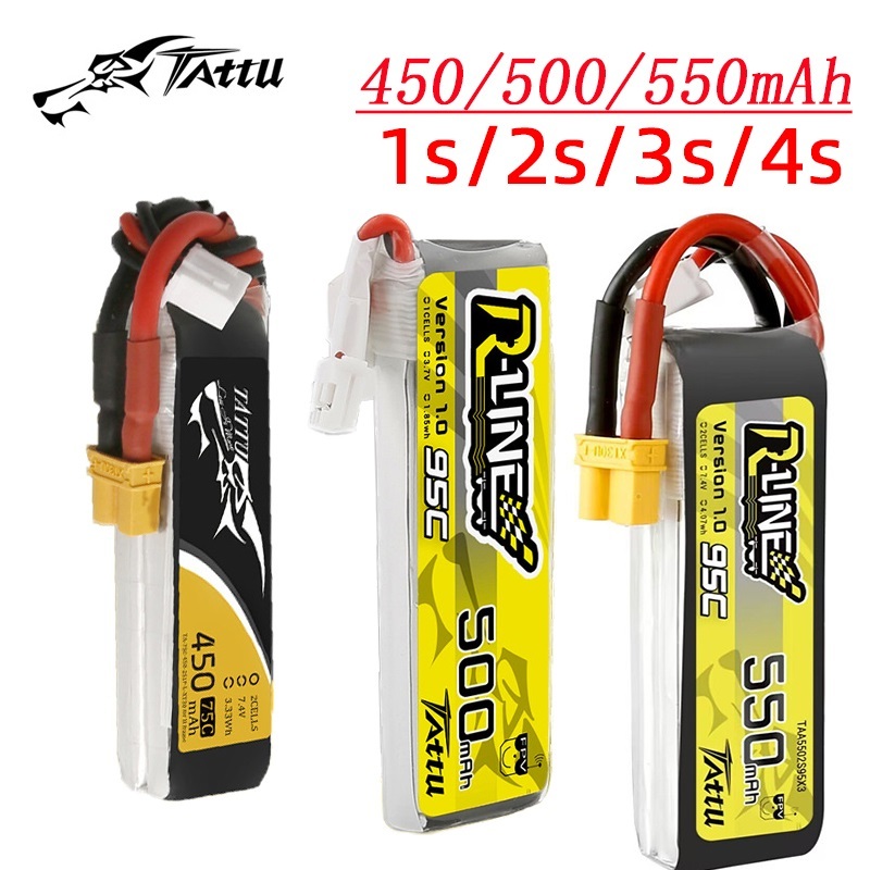 3Pcs NEW TATTU 450/500/550mAh  - Fpv Racing Quadcopter recension och pris