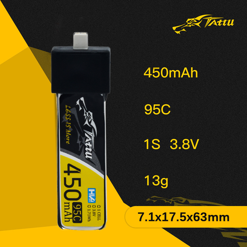 3Pcs NEW TATTU 450/500/550mAh  - Fpv Racing Quadcopter recension och pris