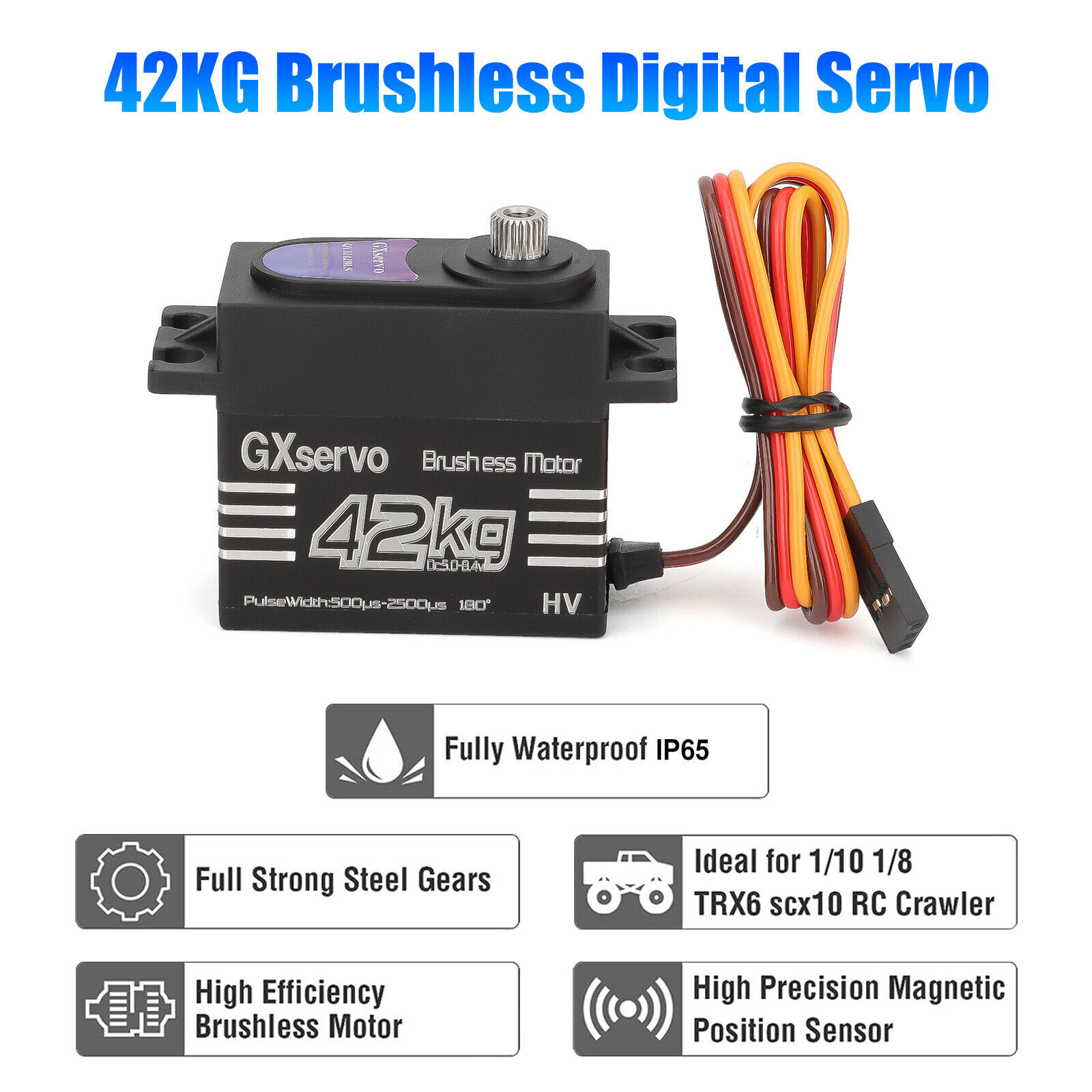 Brushless Motor 180° Metal Gea - Servo Metal Gear recension och pris