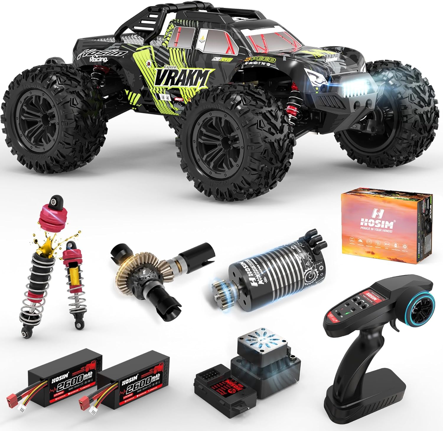 Adult Brushless RC Car, 1/10 S - Rc Hobby Grade Monster Truck recension och pris