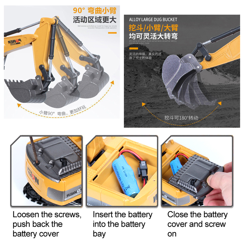 RC Excavator 2.4Ghz 6 Channel  - Rc Hobby Excavator recension och pris
