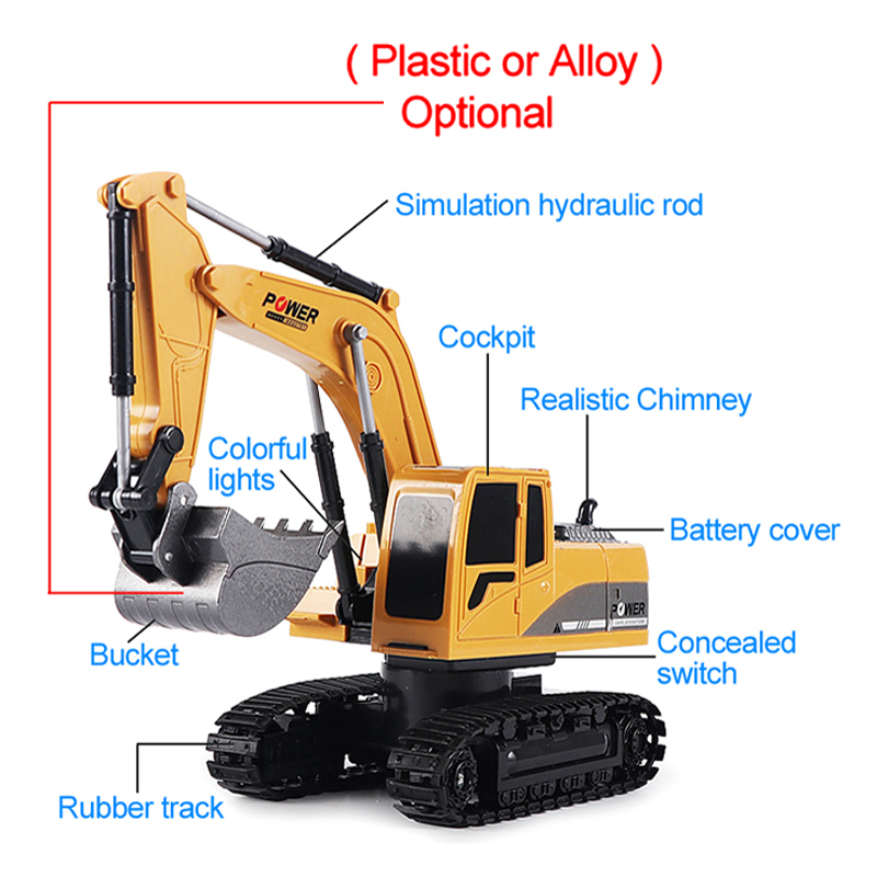 RC Excavator 2.4Ghz 6 Channel  - Rc Hobby Excavator recension och pris
